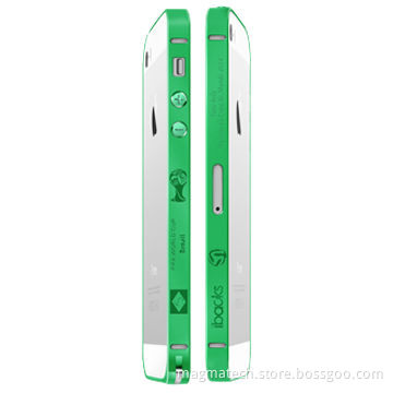 Cameo 2014 World Cup Series Bumper for iPhone 5s/5, Unique Cameo on the Surface, Green